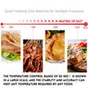 220V Electric Countertop Griddle 16Inch Stainless Steel Adjustable Temp Control Restaurant Grill Smokeless Grill BBQ Griddle 1500W