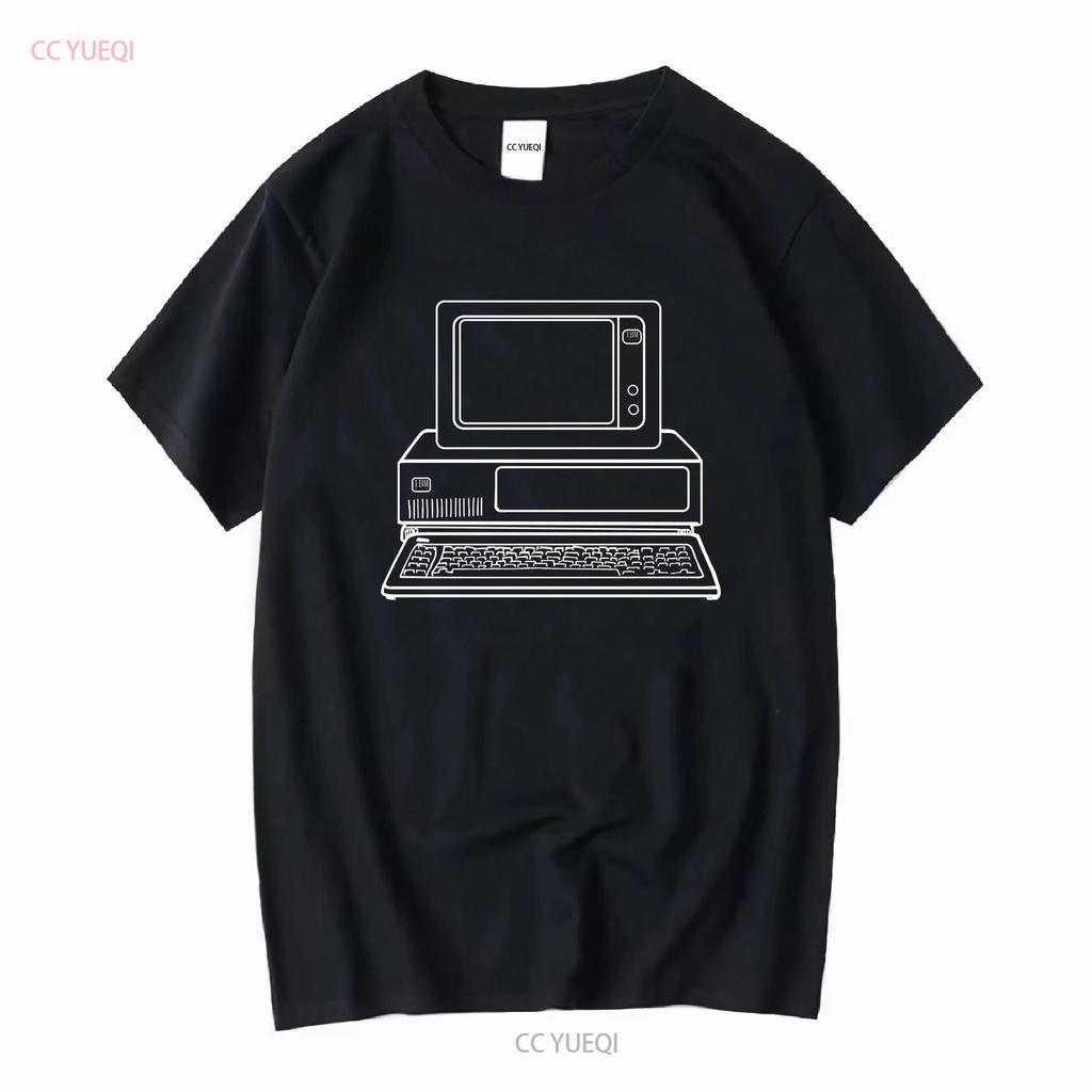 A1 Vintage 80s IBM Personal Computers On Campus T Shirt Adult XL Blue Mens long or short sleeves vintage Washed graphic