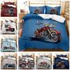 Motocross Rider Bedding Set Extreme Sports Duvet Cover For Kids Children Teens Motorcycle Comforter Cover Dirt Bike Duvet Cover