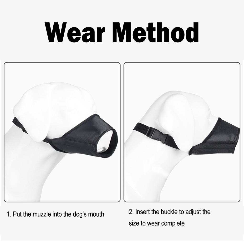 Dog Muzzle Dog Mouth Cover Anti Bite Anti Misuse Dog Mouth Cover Waterproof Dog Stop Barker