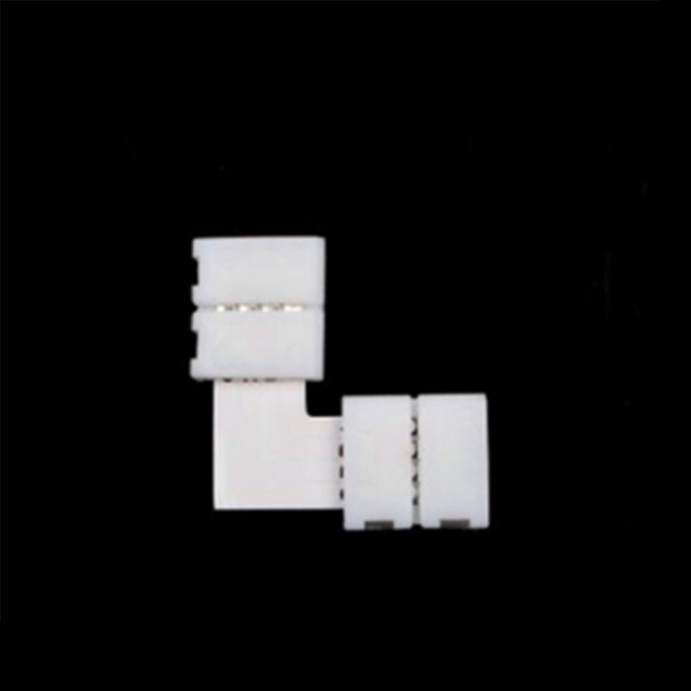 

10PCS 10-мм роз єм 4 Pin-L T X Поперечна форма друкованої плати якість Роз єм для світлодіодної стрічки RGB 10pcs L Shape