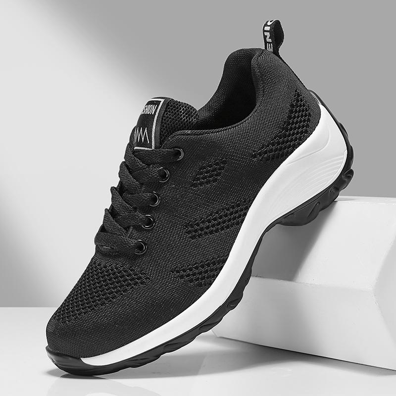 

Women s Sneaker Thick Soled Outdoor Walking Breathable Lace Up Jogging Casual Sports Lightweight Vulcanized Shoes Tenista 2025 36