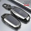 For Audi 8YFor Audi A3 A5L Q6 A6L A6 A7 Q7 Q3 Q5 New 2025 Accessories Zinc Alloy Car Smart Remote Key Case Cover Shell Holder Protector Fob