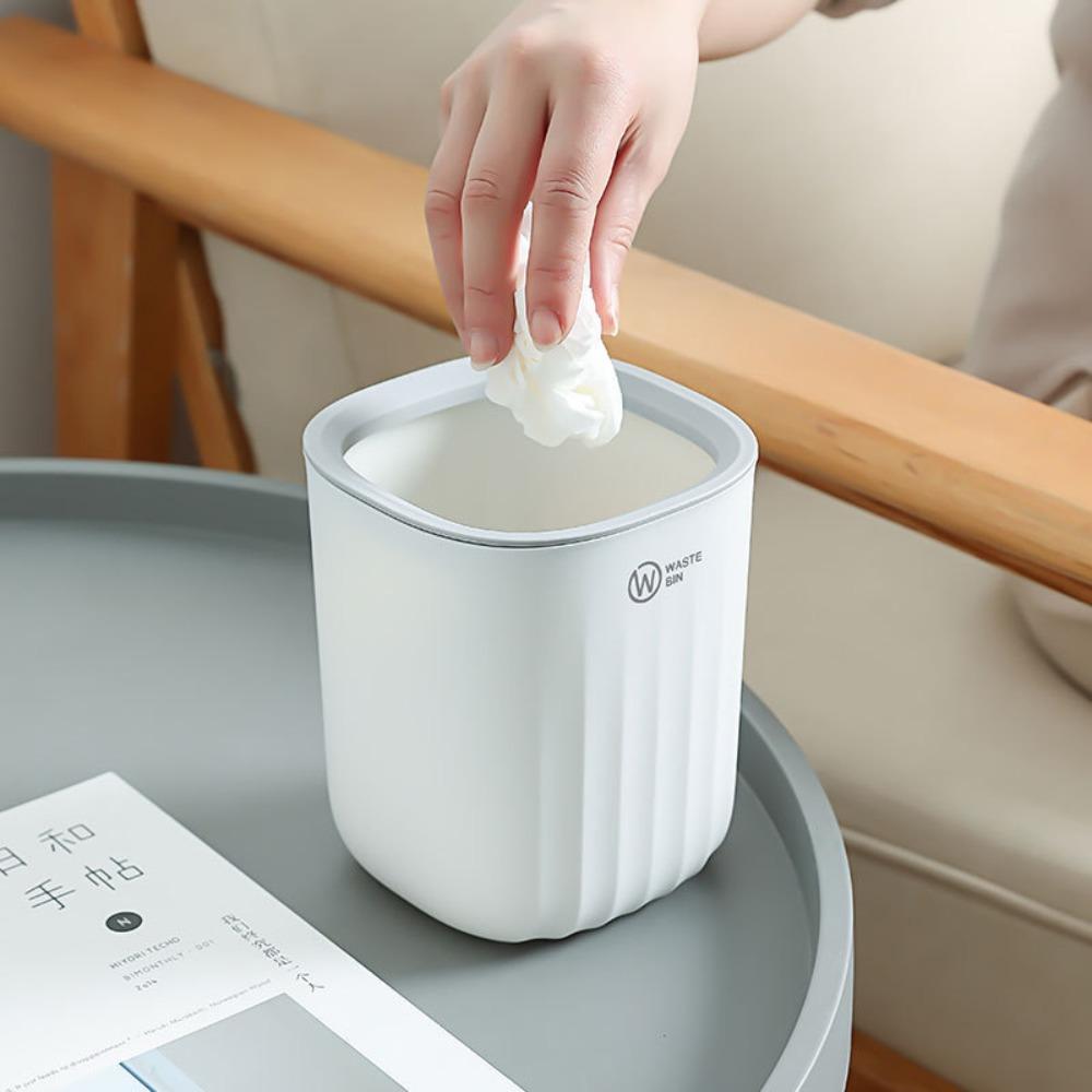 Durable Mini Waste Bin Thickened Garbage Collector Office Supplies Garbage Basket  Bathroom Vanity