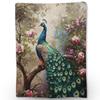 Peacock Pattern Collection Digital-printed Polyester Bedroom Velvet Flannel Cover Blanket Fleece Soft Cover Blankets for Beds