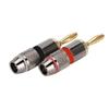 24K Gold plated Pure Copper Banana Head Plug Audio Speaker Cable Connector