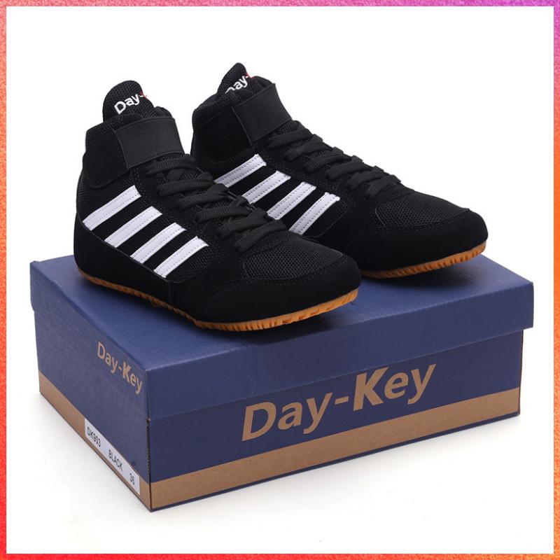 Original Daykey Small Size 32 33 Kid Boxing Shoes School Kungfu Wrestling Sneakers Breathable Non-Slip Gym Training Footwear