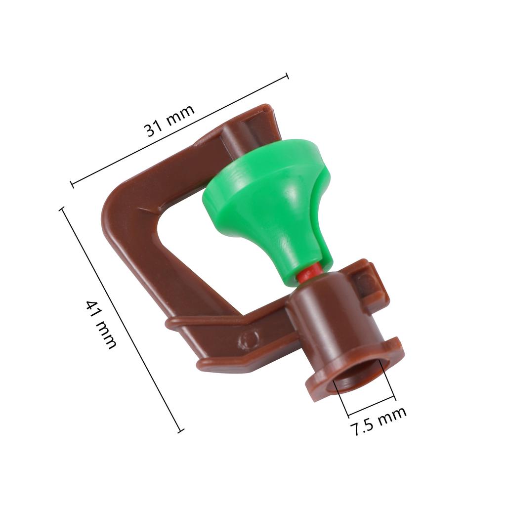 20Pcs 7.5mm G-type Impeller Rotating Nozzle Garden Irrigation Rotary Refraction Spinkler Greenhouse Agriculture Watering Nozzle