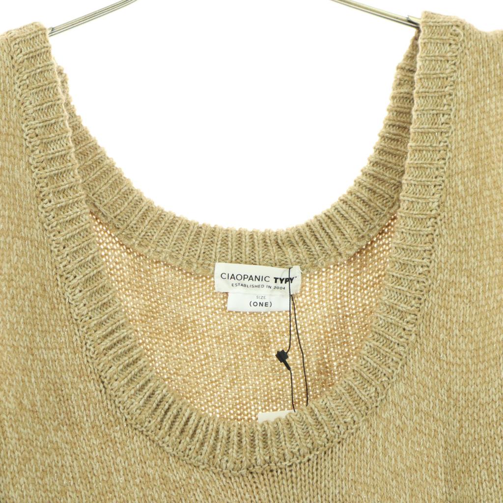 Ungetragenes Ciaopanic lame Ärmellos U-Ausschnitt Best ONE beige Damen Gebraucht