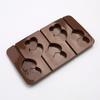 Non-Stick Silicone Lollipop Mold Heart Shaped Cake Mold Heat Resistant Fondant Biscuit Chocolate Baking Tray DIY Decorating Tool
