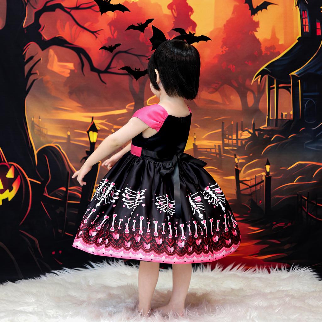 Halloween Kleider Blumenmädchenkleid Kleinkind Taufe 1. Geburtstag Kleid Baby Mädchen Kleidung Prinzessin Hochzeitsfeier Kinderkostüm