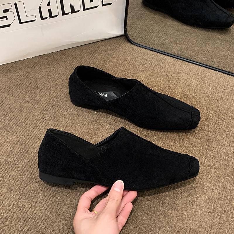 Fashion Women Square Toe Flats Loafers Shoes Brand Party Summer Sandals 2025 Elegant New Casual Sneakers Fashion Walking Shallow Zapatos