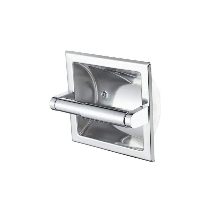 2025 New Toilet Paper Holder with Mounting Bracket Bathroom Wall Mount  Black Metal Toilet Paper Holder Recessed