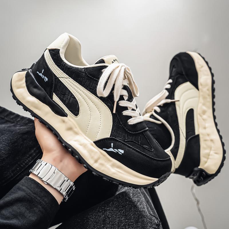 New Fashion New Men's Fashion Casual Low Top Sports Shoes Students Thick Sole Comfortable Sneakers Boys Male Classic Breathable Basketball Shoes