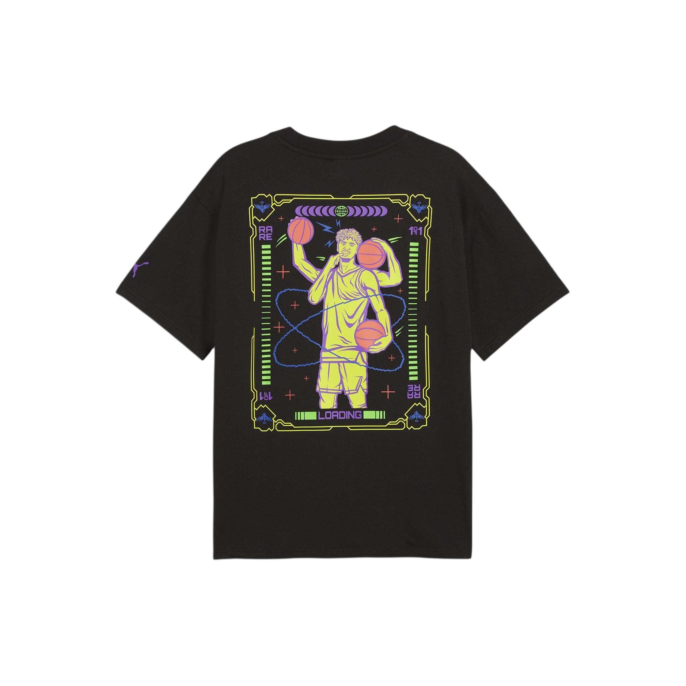 PUMA x MELO SPARK Basketball T-shirt Black Men s 627742-01 XL