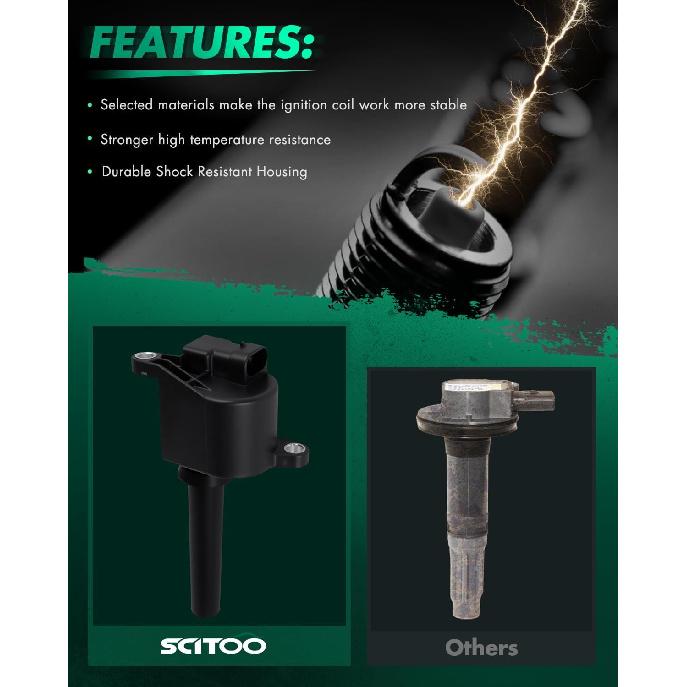 

SCITOO ignition coil coils 1 pcs,for Suzuki Verona 2.5L 2004-2005,for Chevrolet Epica 2.5L 2004-2006 UF552 5C1480, GN10676