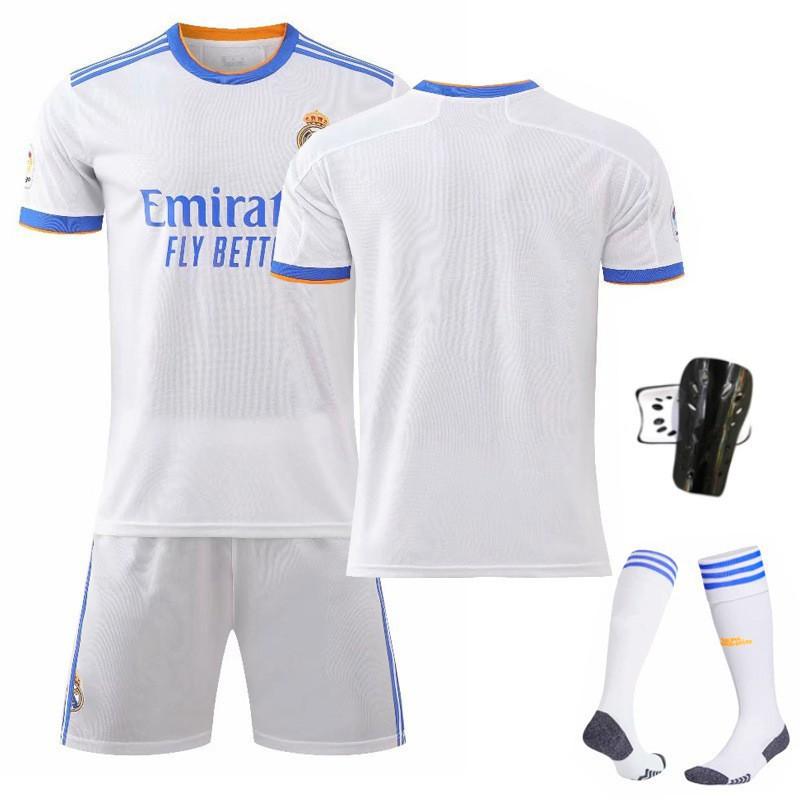 21-22 Home White 9 Benzema 10 Modric 7C Ronaldo Jersey 20 Vinicius Football