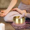 Lurrose Singing Bowl Mallet, Leather-Covered Beechwood Stick, Sound Bowl Striker, Precision Finish for Stable Acoustic Effect, for Tibetan Bowls