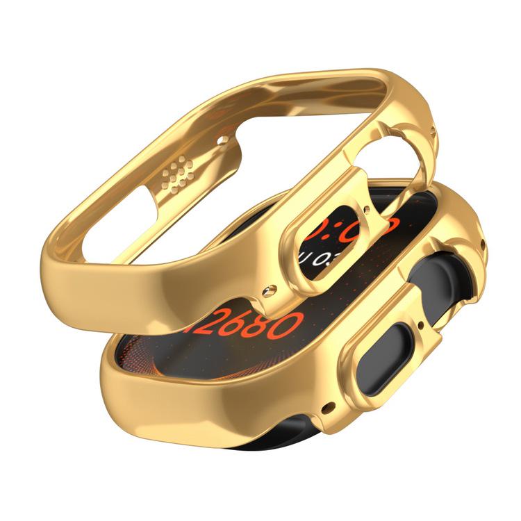 Electroplated PC Hollow Frame Protective Case for Apple Watch 1-8/Ultra