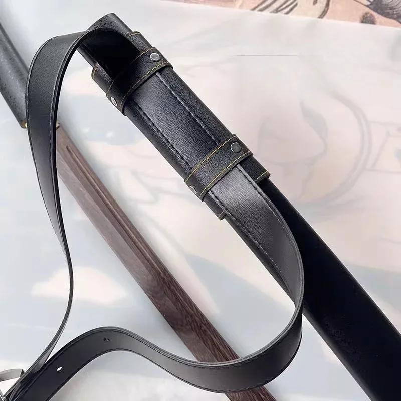 Medieval Katana Belt Sword Holster Anime Demon Cosplay Prop Samurai Sabre Waist Holder Knife Real Size Japanese Katana Decor