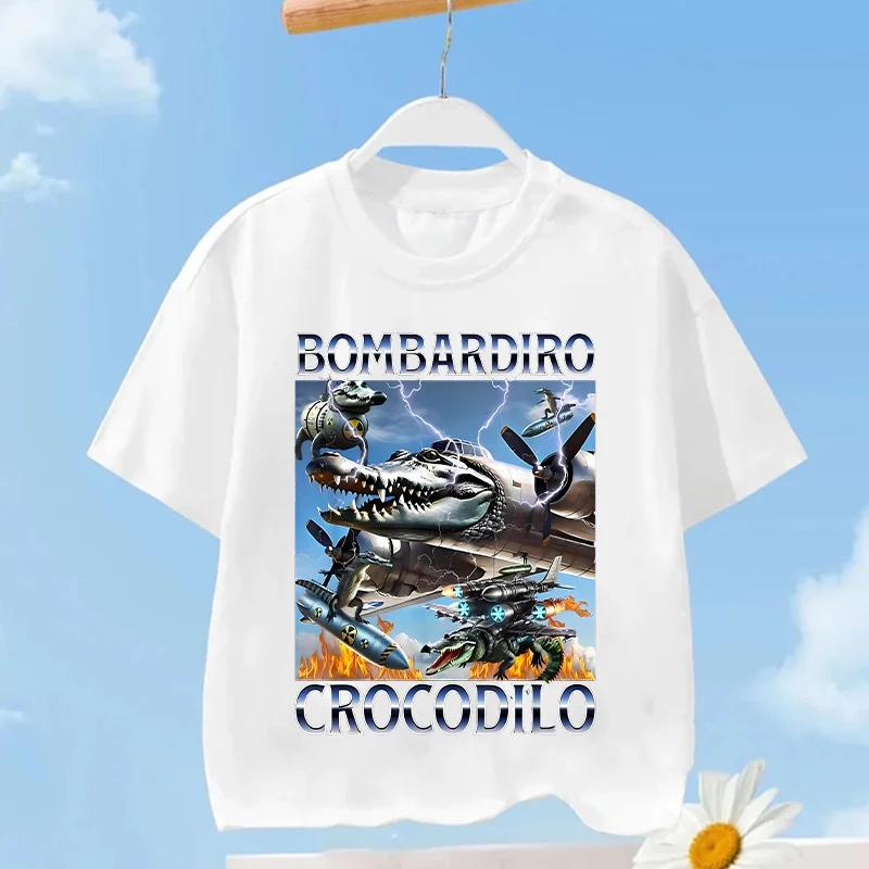 Dětské tričko Tungtung Sahur Brainrot Anime Trička Chlapec Dívka Léto Krátký Rukáv Bavlna Top Dětské Oblečení Dárek