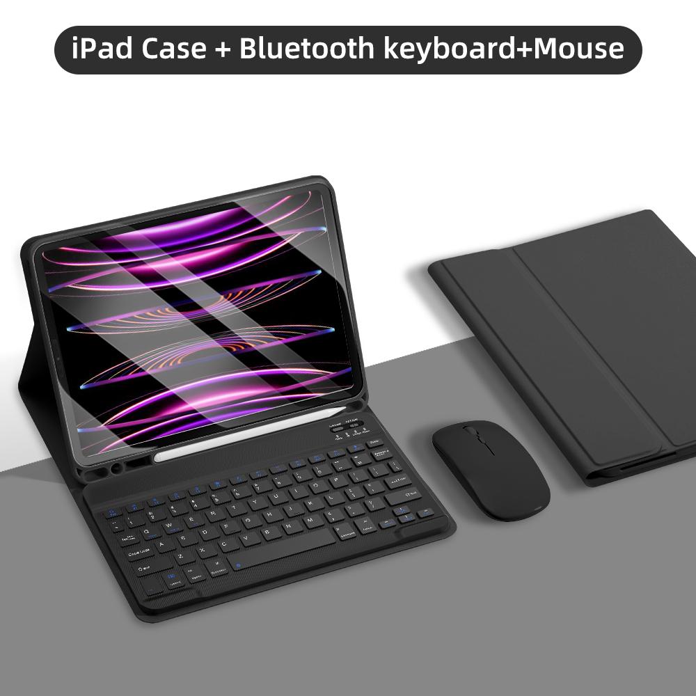 For iPad Keyboard Case For iPad iPad Air 11in 13in M2 M3 Pro 11in 13in M4 Pro 11 12.9 10.2 9/8/7th 10/11th 9.7 Air 3 2 Case