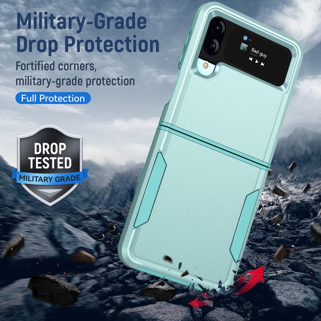 Mode Anti-Scratch Folding Rüstung Fall Für Samsung Galaxy Z Flip 4 5g Flip4 Zflip4 Nicht-Slip telefon Zubehör Funda