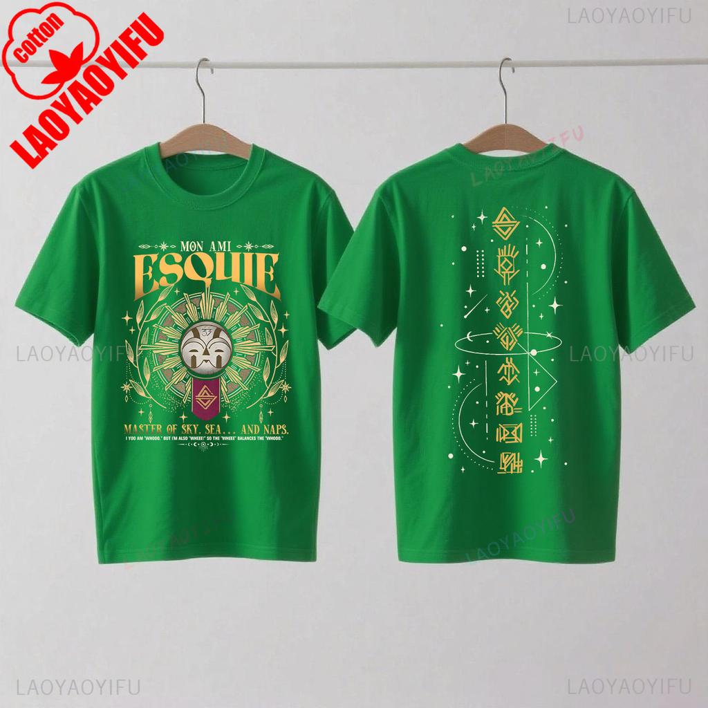 Koszulka Esquie Clair Obscur Expedition 33 Zabawna koszulka Esquie dla graczy dla fanów Prezent Moda letnia Casual Miękka bawełna Krótki rękaw Top