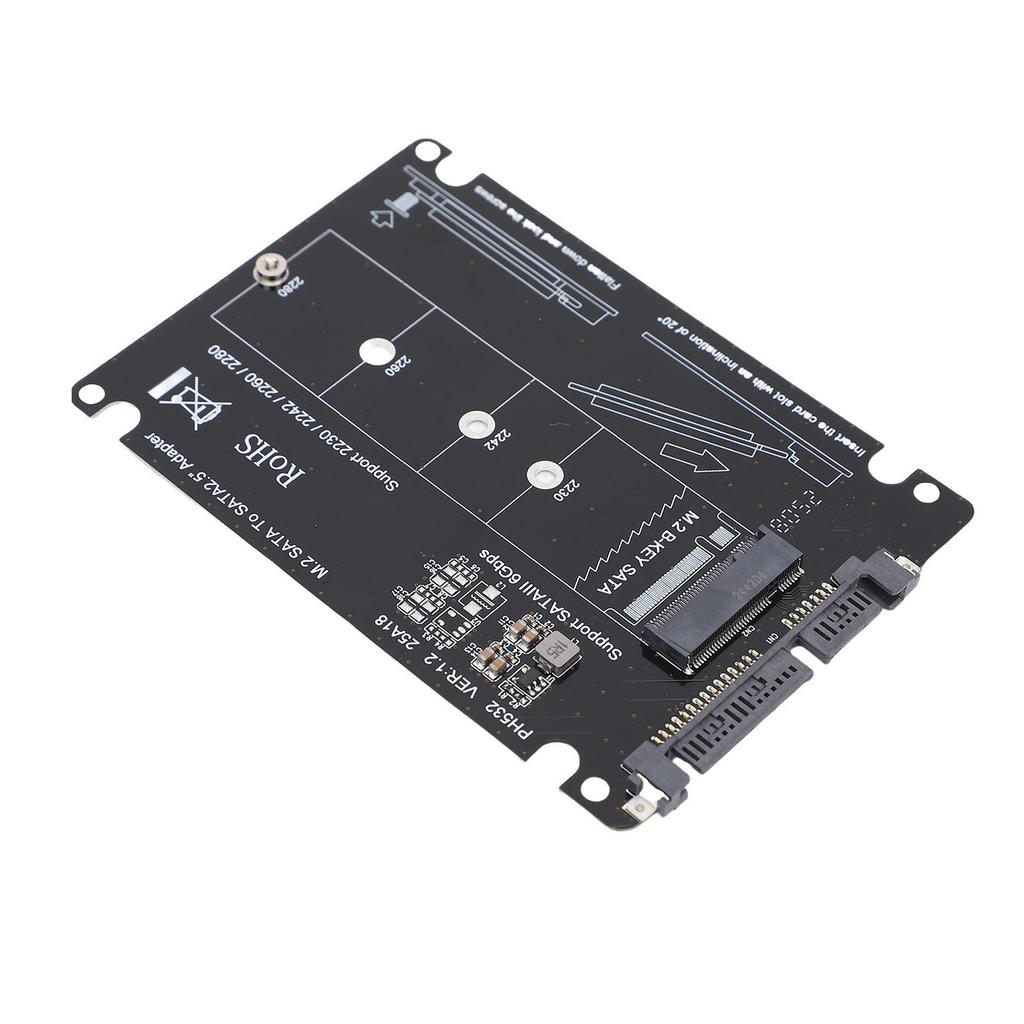 M.2 NGFF B Key MSATA SSD to 2.5in Serial ATA Adapter Enclosure Hard Disk Drive Converter Card for 2230 2242 2260 2280