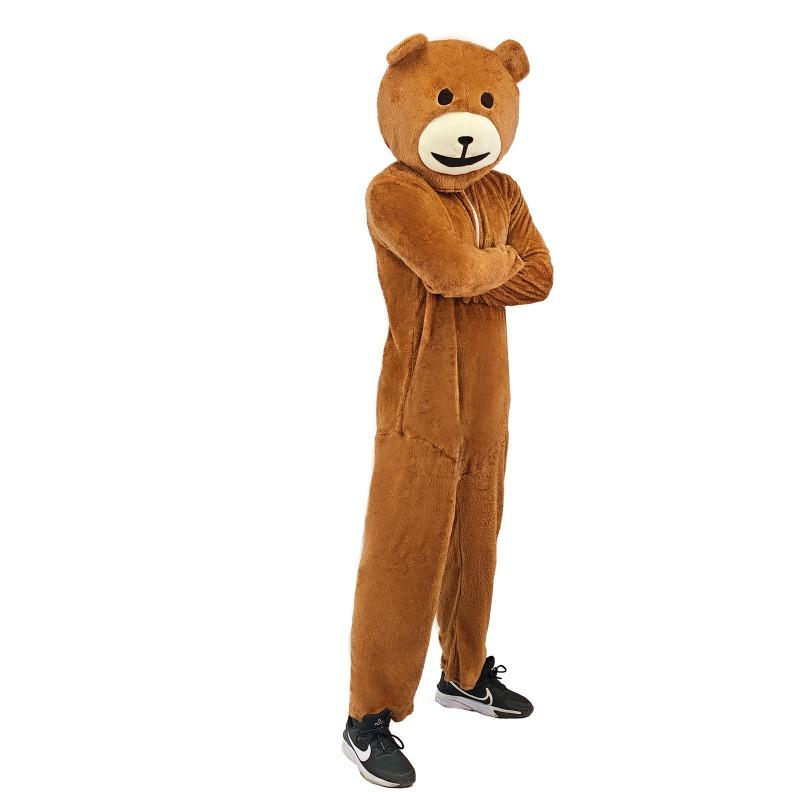 Women Men Bear Costume Halloween Teddy Bear Costume Adult Bear Mascot Costume for Party