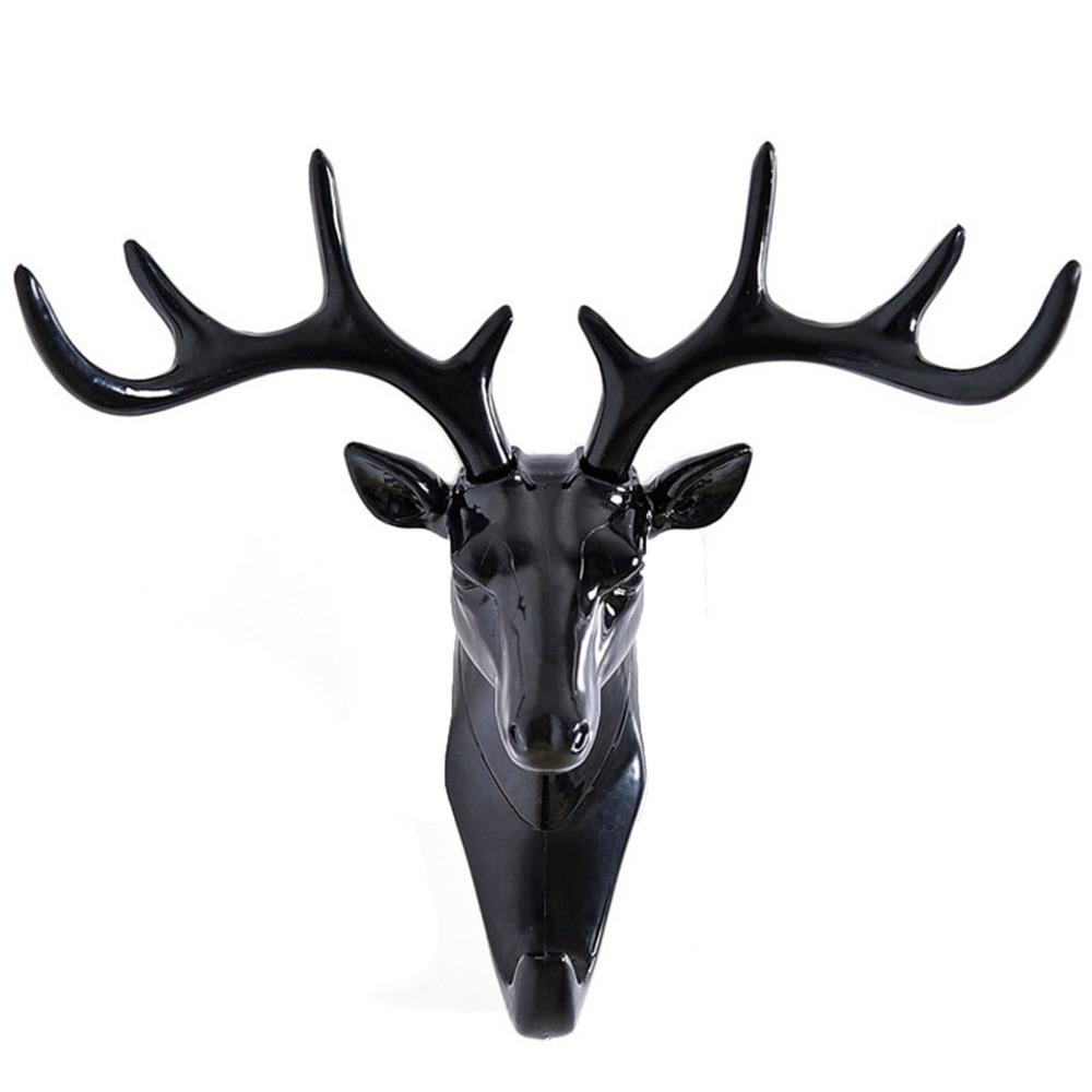 Plastic Antler Key Holder 18.5x17cm 3D Wall Mounted Hook Decorative Towel Hanger for Bedroom
