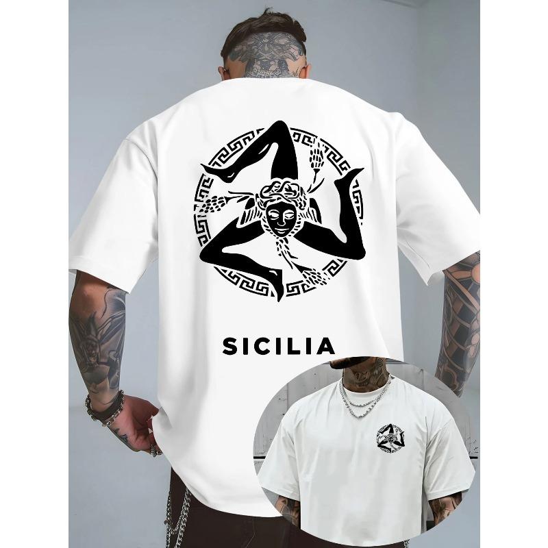 

European sizes Fashionable God Madness: Mythical Symbols Metaphorically Reflected in Sicilian Loop 4XL білий