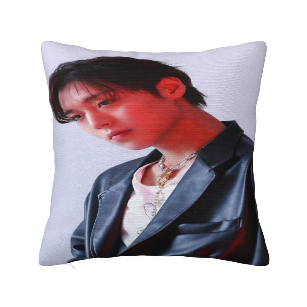 Park Ji Hoon Fan Dárková Povlak na polštář Merch Měkký Potah na polštář Povlaky na polštáře Dekorace na sedadlo S uzávěrem na zip Více velikostí