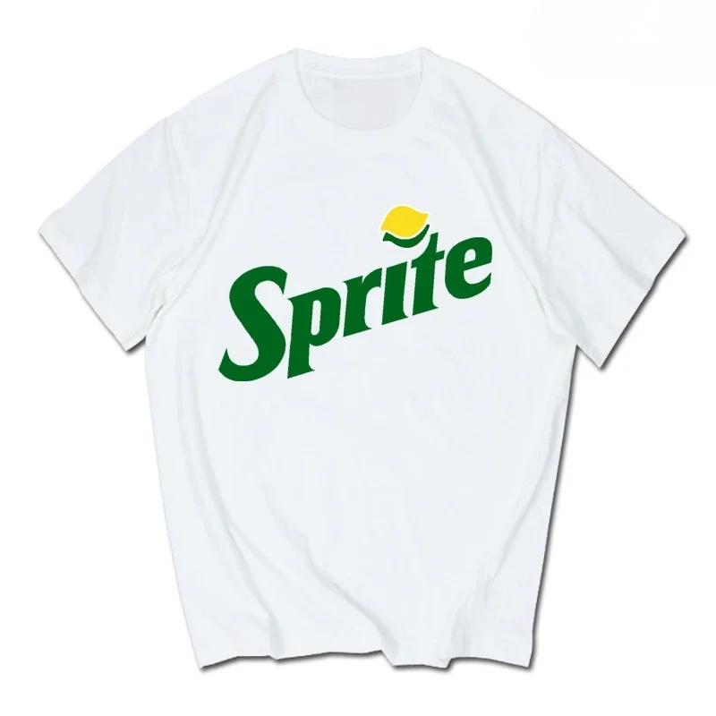 2026 Sommer Neue Trendmarke INS Pepsi Cola Gemeinsames T-Shirt Sprite CocaCola Unisex und Unisex Locker Baumwolle Paare Kurze Ärmel