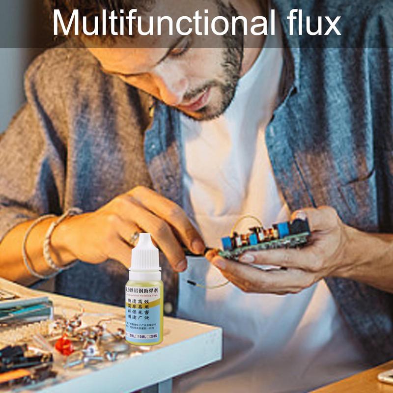 Stainless Steel Flux Soldering 10ml/0.33oz Copper Soldering Flux For Aluminum No Water Cleaning 18650 Battery Soldering Fluid