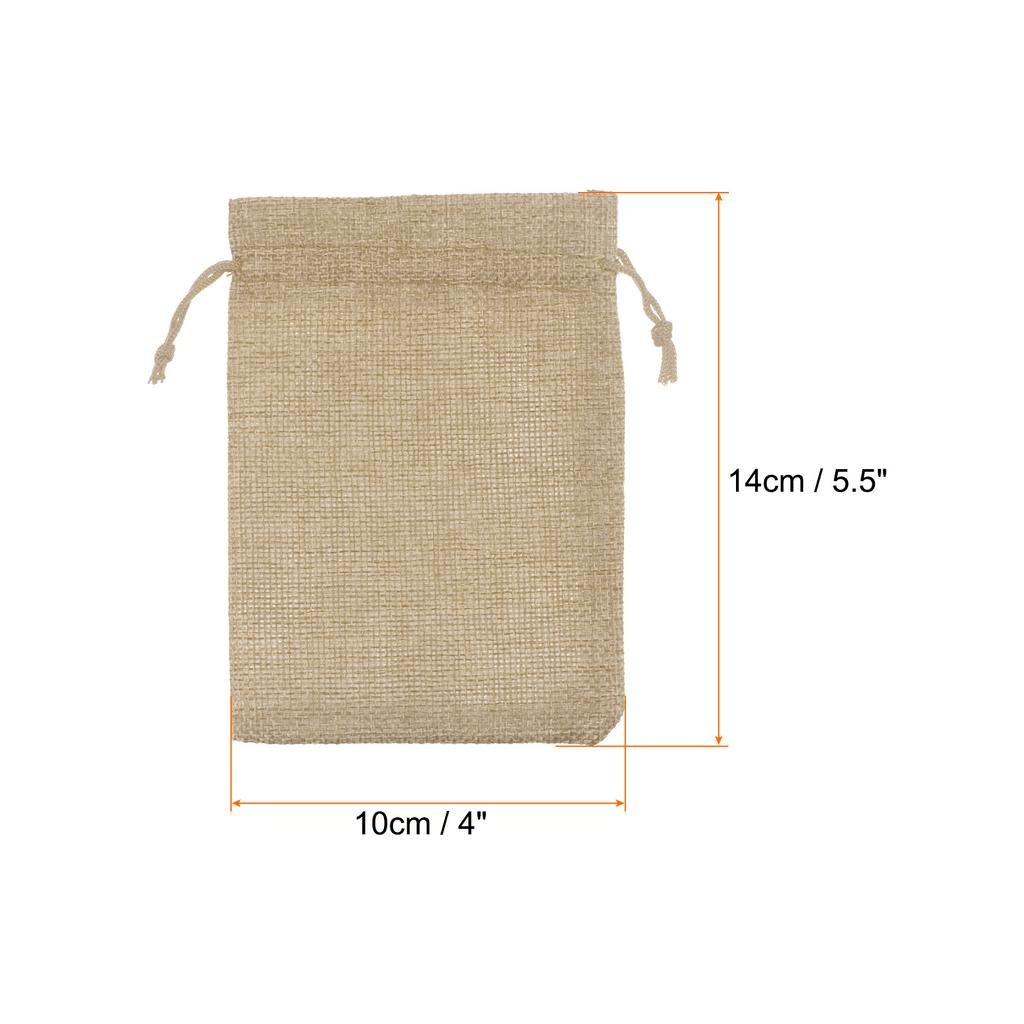 5pcs 10x14cm Drawstring Burlap Bag Jute Gift DIY Wedding Favor Gift Bag Small Burlap Bags For Packaging Candy Chocolate Jewery