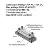 Marine Bus Bar 12V-48V ,Battery Bus Bar 150A Power Distribution Terminal Block with Cover for Car Boat Marine