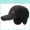 Solid Baseball Color Cap Winter  Warm Ear Protector Outdoor Hats Breathable