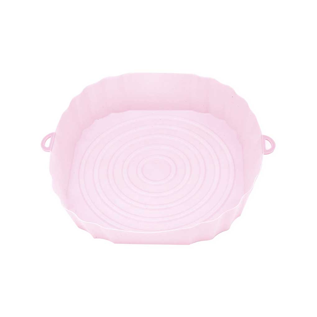 Air Fryer Silicone Tray Heats Resistant Food Baking Pan Oil-proof Reusable Oven Mat Bakeware Accessory for Kitchen Bakery