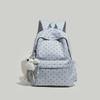 Schoolbag1011 New Striped Love Polka Dots Large Capacity Simple Girls Student School Bag Lightweight Travel Backpack