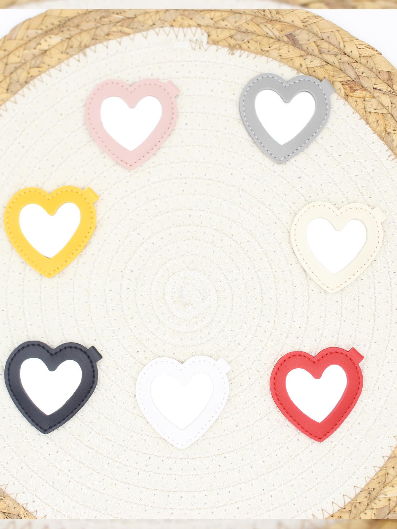 Handmade Woven PU Rope Mirror Keychain Bag Ornament