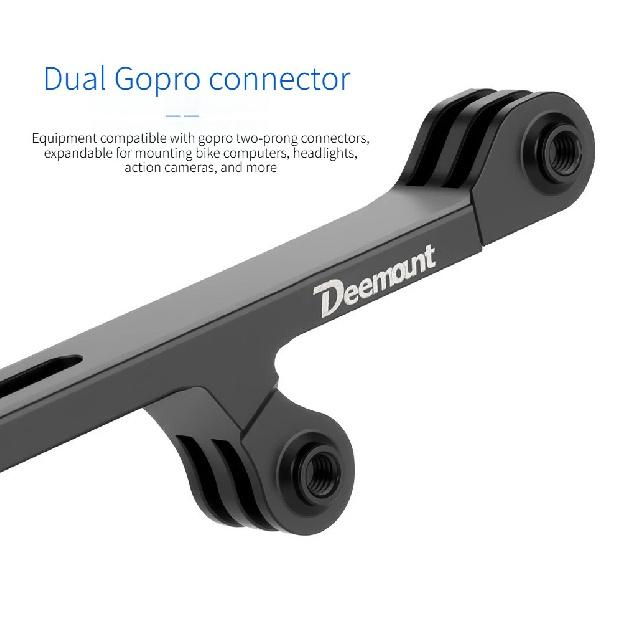 Bicycle stem extension bracket compatible with GOPRO dual-head lifting bracket,suitable for Garmin,Bryton,and Wahoo code tables