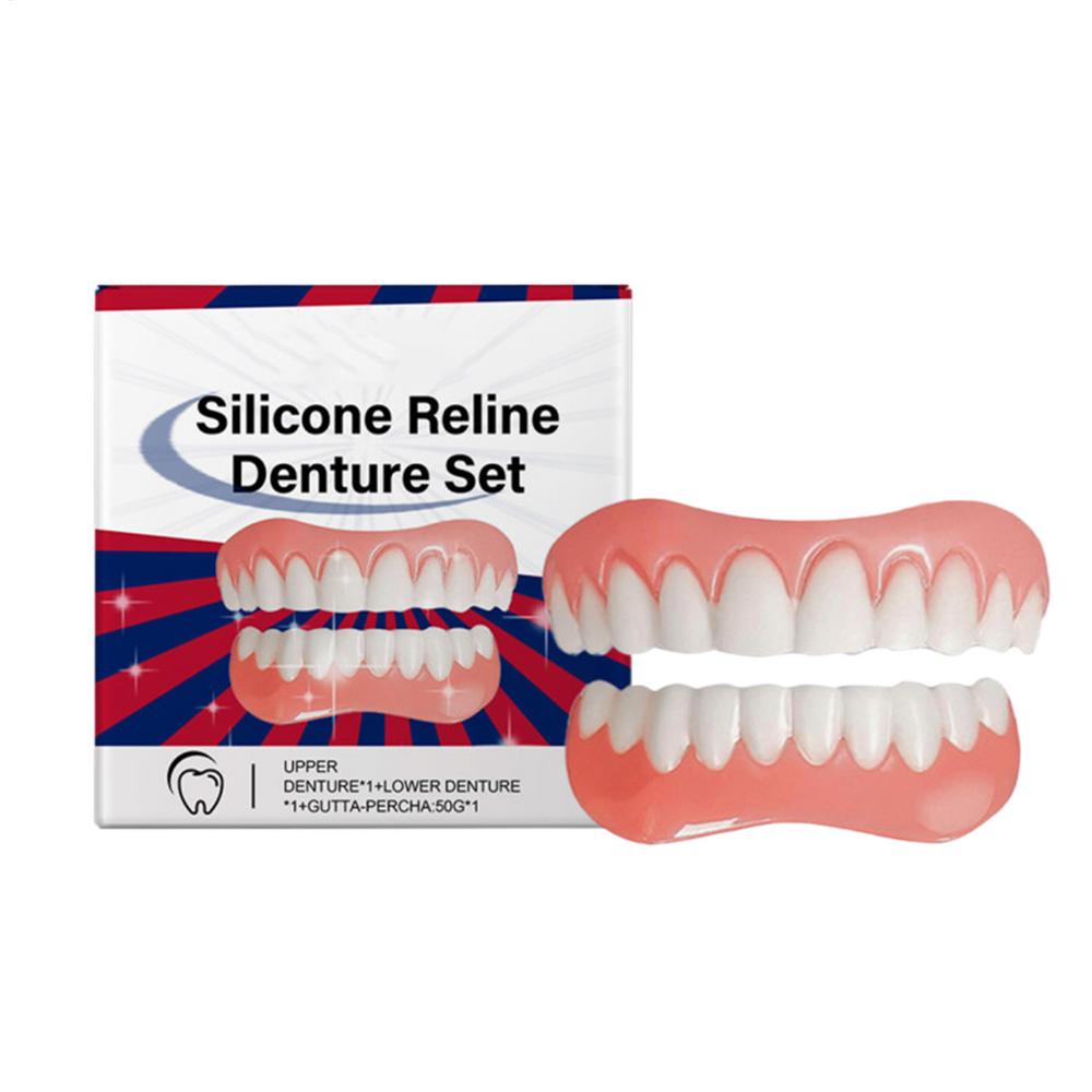 Silicone Denture Relin Es Kit Professional Denture Set Silicone Denture Set Relin Es Prothese Laugh Veneers Teeth Orthodontic
