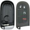 Replacement Key Fob Cover Case fit for 2013-2018 Dodge Ram 1500 2500 3500 Laramie Outdoorsman SLT SXT Pickup Truck Proximity Smart Keyless Entry