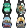 Ruime rugzak met Zelda-thema voor kinderen, lichtgewicht en ergonomische schooltas