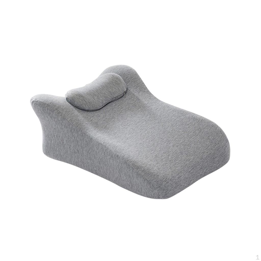 Face Down Pillow Ergonomic Wedge for Relaxing Office Living Room Grey