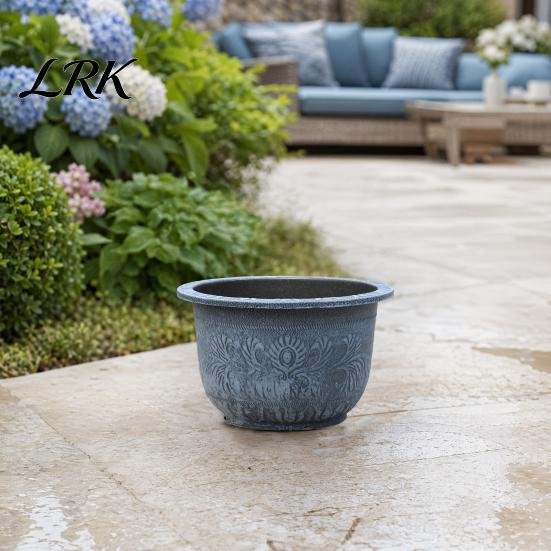 Flowerpot Large Plant Pot, Retro with Drainage Hole, Fruit Tree Backyard Pot Water Lily Planter for Indoor Outdoor Plants Patio Garden Decor