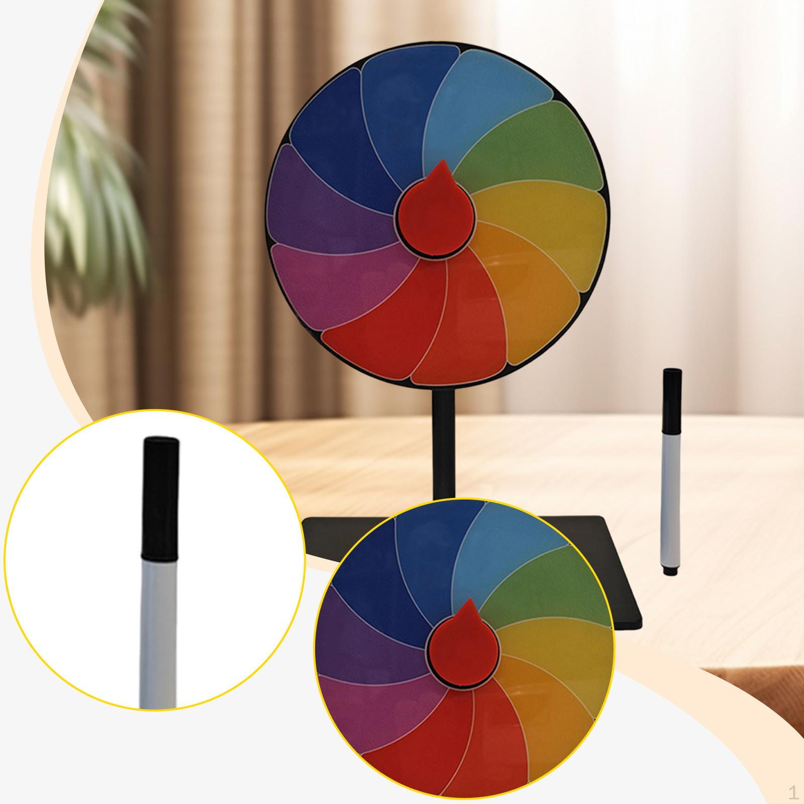 

Редактируемый настольный призовой барабан-рулетка для карнавальных и пабных мероприятий 10 Grids