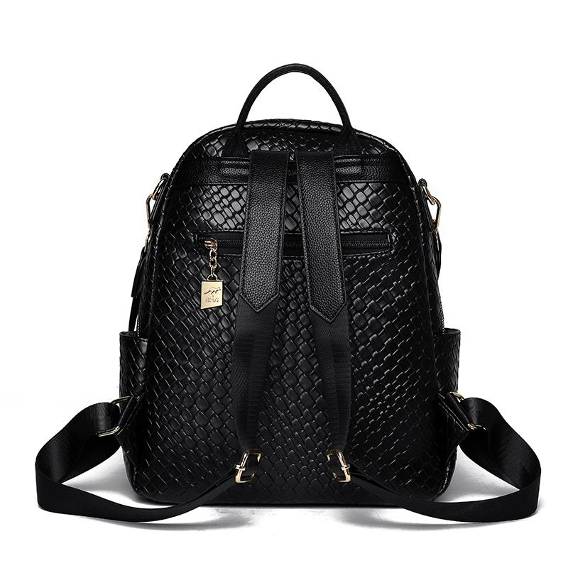 Backpack Women's Woven Lightweight Backpack Multi-functional Large Capacity Women's Travel Schoolbag