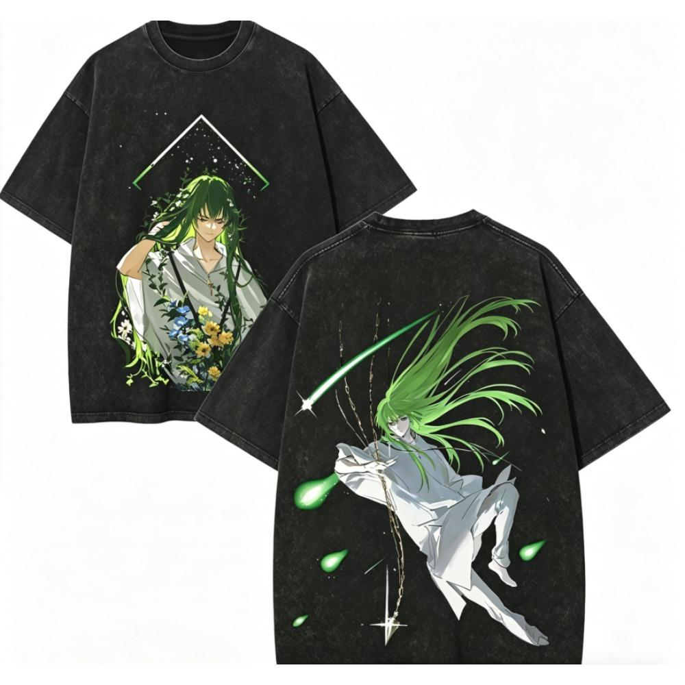 Fate Anime Lover Washed T-shirt Year Round Clothing High Quality Personality Clothes Plus Size Unisex New Model Couples Tee